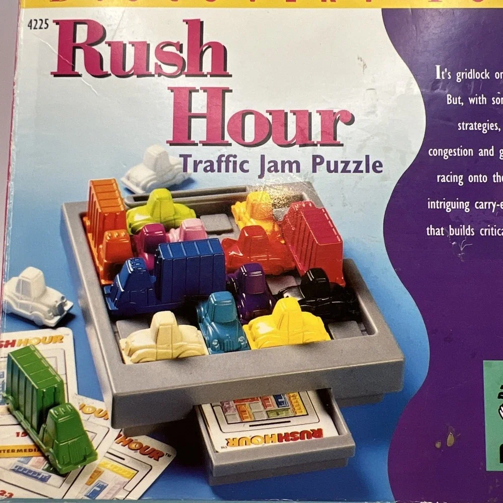 DISCOVERY TOYS RUSH HOUR Traffic Jam Puzzle Car Game! Complete Set in box